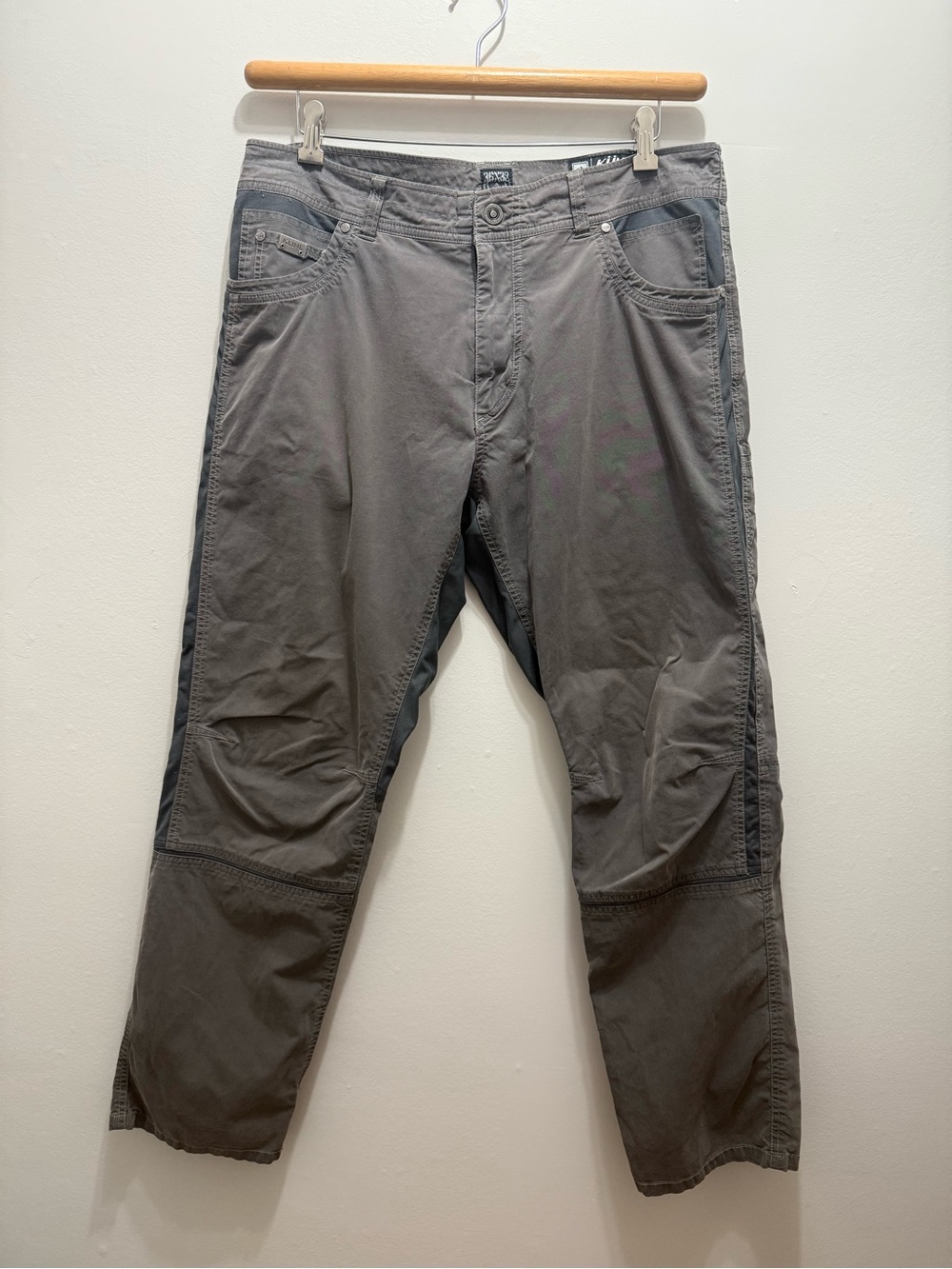 Kuhl Radikl men's hiking pants in a grey carbon 36X32